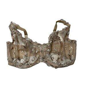 Soma Nude Beige Floral Sensuous Lace Bra